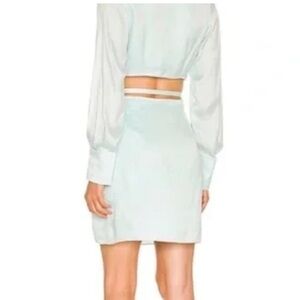 NEW! Johnathan Simkhai Light Blue Open-Back Dress Regformation